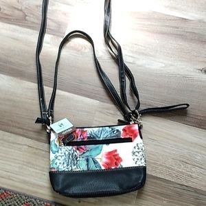 Purse Stone mountain Leather USA cross body  multi way straps nwt